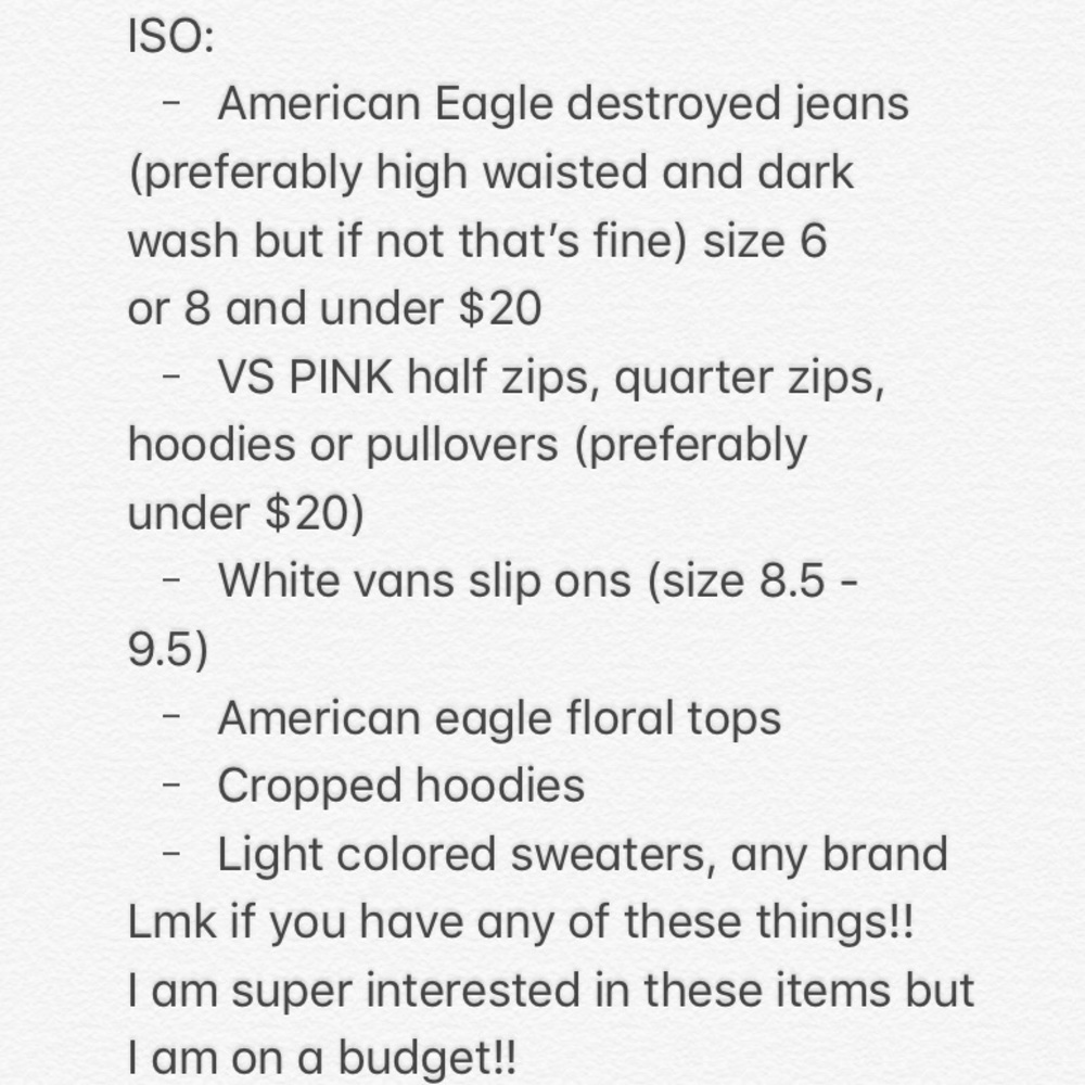 💗BIG ISO💗